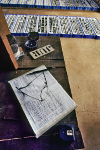 Análise do solo para a construção da hidroelétrica de Belo Monte, Altamira, Pará, 1987.